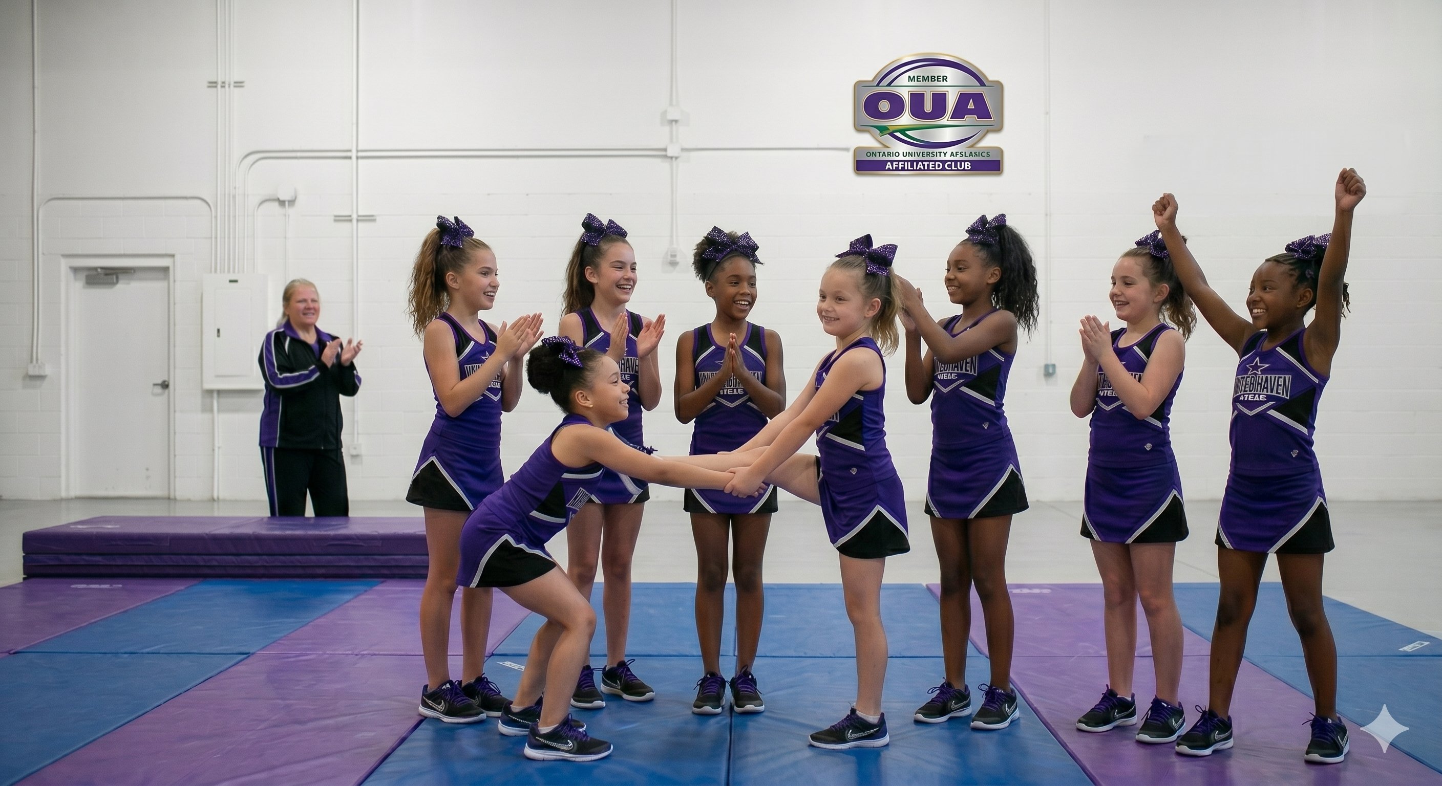 Young OUA athletes in the gym